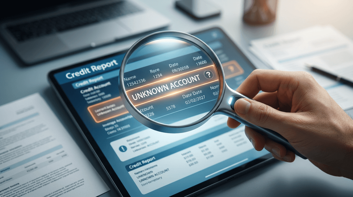 Unknown debts on your credit file