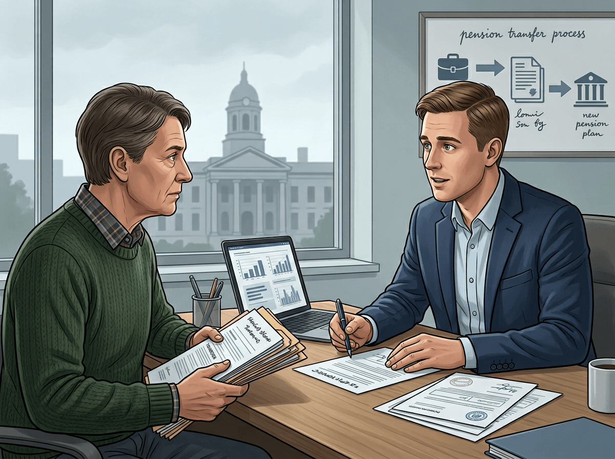 First, what kind of pension are we talking about (workplace, personal, DB) — and can you touch it yet?