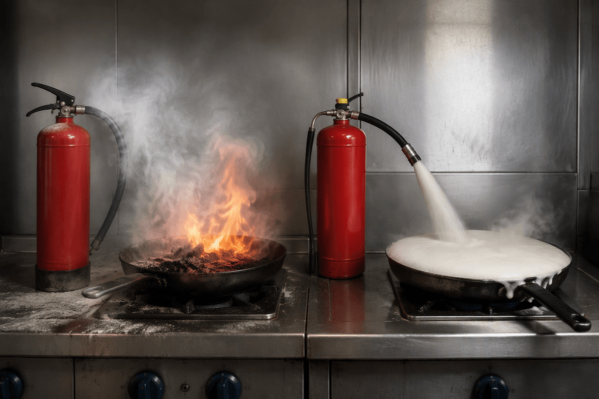Fire extinguishers: what “Class K” actually changes
