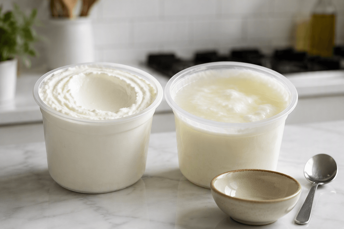 Plain Greek yogurt with higher protein density